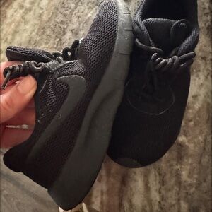 Kids Black Athletic Shoes